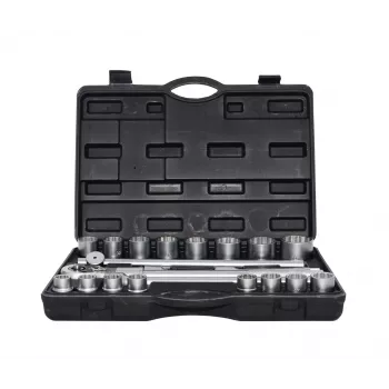 Zestaw nasadek AWTOOLS 21-częściowy, 3/4 inch napęd, 12-punktowy, metryczny, z grzechotką i walizką