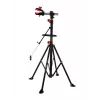 AWTOOLS Stojak do naprawy roweru 30kg z obrotowym uchwytem 360°, składany statyw, tacka na narzędzia, regulacja wysokości 107-190cm, czarno-czerwony