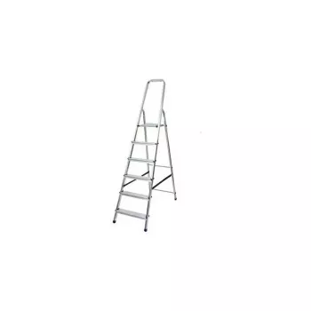 AWTOOLS Aluminum Ladder 6 Steps 150 kg