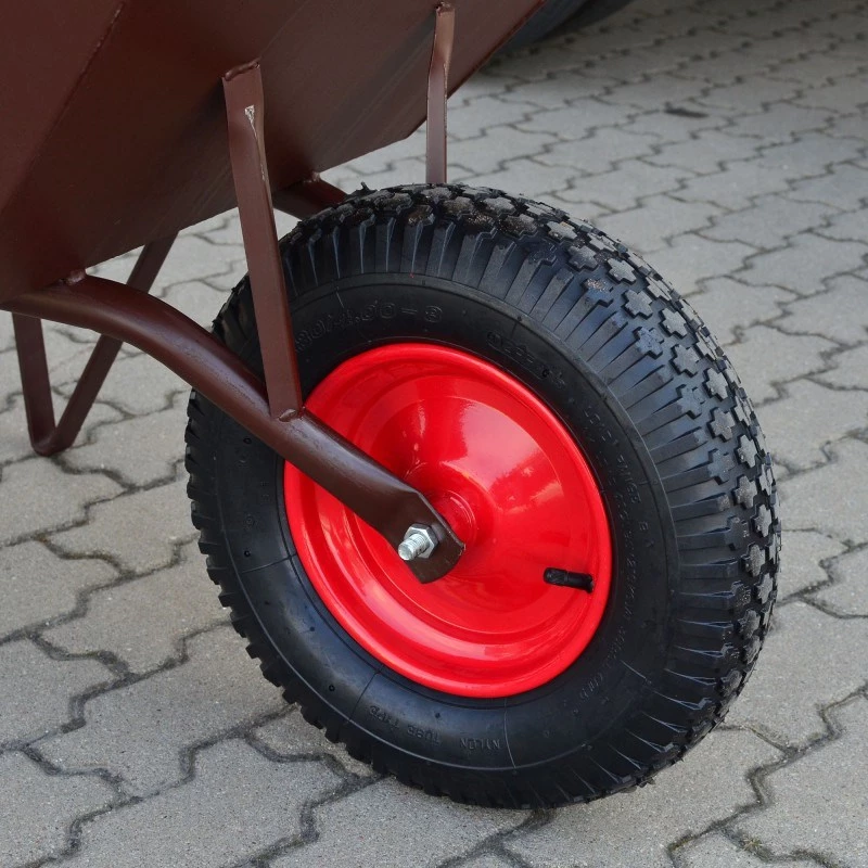 AWTOOLS AW00038 Wózek ogrodowy / Taczka 100L 200kg 4-kołowy wywrotka zielony