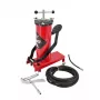 AWTOOLS AW15940 Pompka nożna - jednocylindrowa, 10 BAR, manometr analogowy, stalowa rama, czarno-srebrna