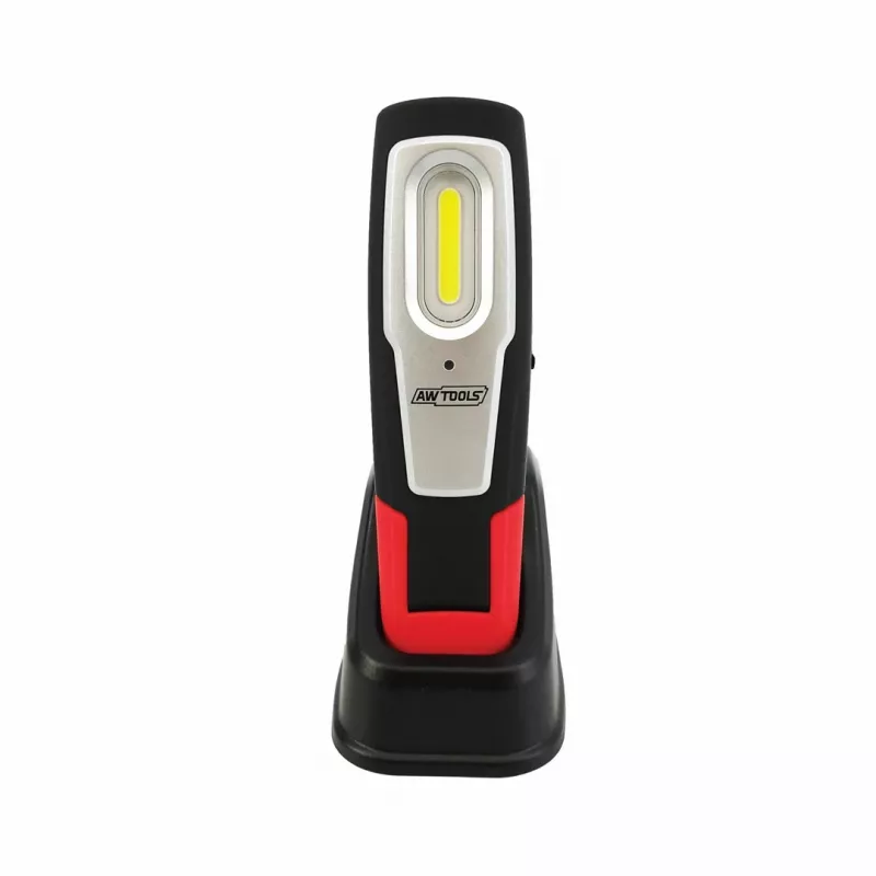 AWTOOLS AW17600 COB LED lampa robocza latarka z podstawą magnetyczną i obrotowym hakiem