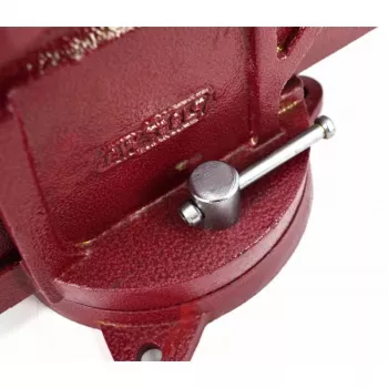 AWTOOLS AW24226 Imadło ślusarskie obrotowe 125mm z kowadłem i wymiennymi hartowanymi szczękami