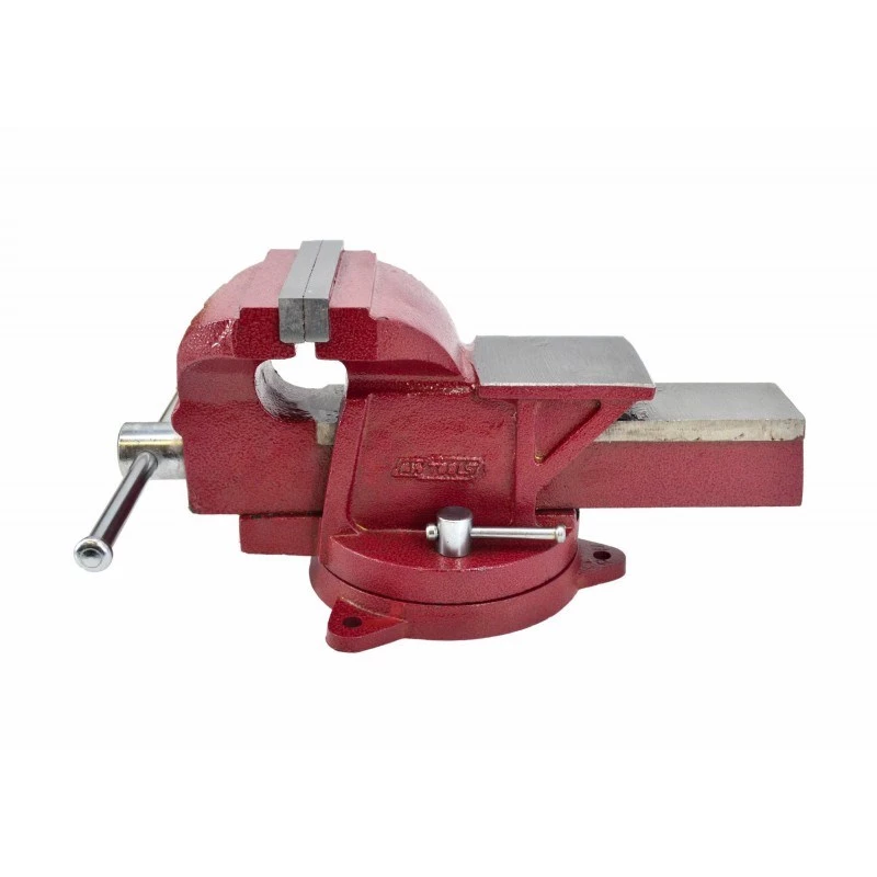 AWTOOLS AW24226 Imadło ślusarskie obrotowe 125mm z kowadłem i wymiennymi hartowanymi szczękami