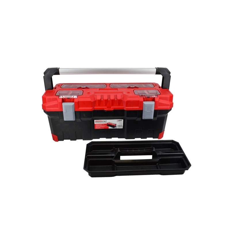AWTOOLS AW30514 Organizer z 14 przegródkami z przezroczystą pokrywą i wyjmowanymi przegrodami