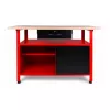 AWTOOLS AW30901 Stół warsztatowy 120x60x85 cm Czarny/Czerwony