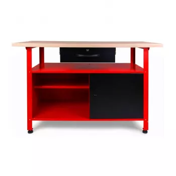 AWTOOLS AW30901 Stół warsztatowy 120x60x85 cm Czarny/Czerwony