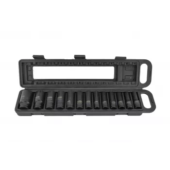 Zestaw nasadek AWTOOLS AW38690BL, 172 elementy, chromowo-wanadowy, z grzechotkami 1/4 inch, 3/8 inch, 1/2 inch, 72 zęby, E-Torx, bity i walizka formowana