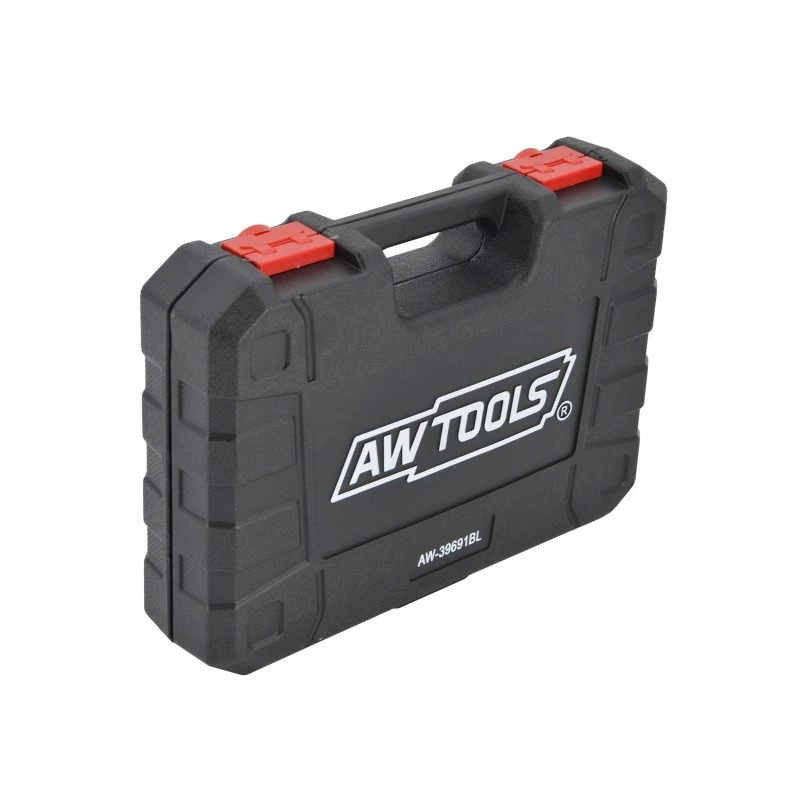 AWTOOLS AW38691BL 171-elementowy zestaw kluczy nasadowych z grzechotkami 1/4 cala, 3/8 cala, 1/2 cala, przedłużkami, bitami i walizką formowaną