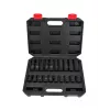 AWTOOLS AW38695BL 95-Częściowy Zestaw Nasadek z Chromowo-Wanadowej Stali z Grzechotkami 1/4 cala, 3/8 cala, 1/2 cala, Nasadki, Bity, Klucze i Walizka Formowana