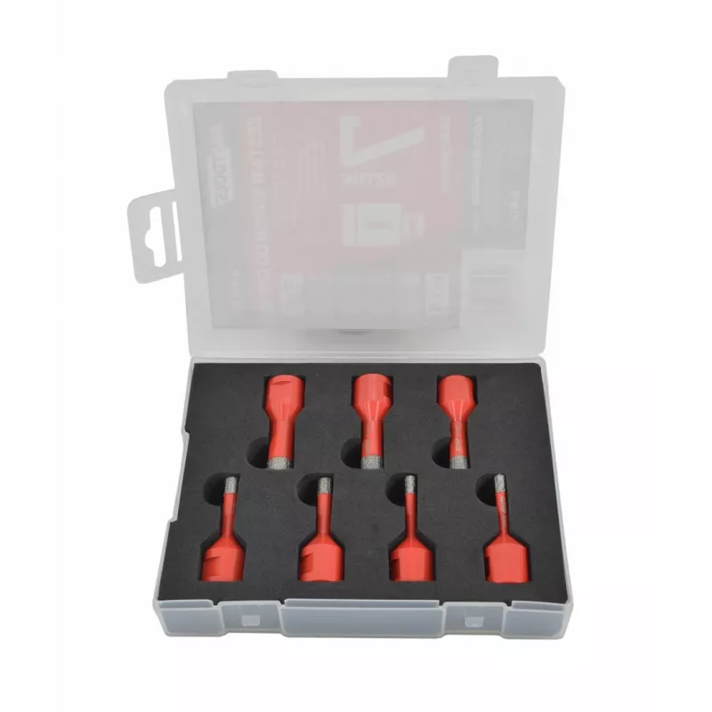 AWTOOLS AW47307 7-Częściowy Zestaw Wierteł Krętych HSS DIN 338 – 2-10mm do Metalu, Drewna i Tworzyw Sztucznych