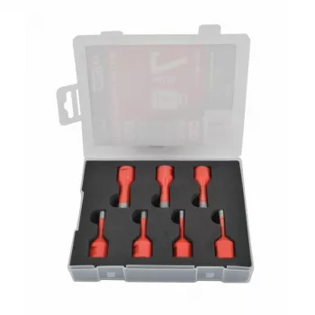 AWTOOLS AW47307 7-Częściowy Zestaw Wierteł Krętych HSS DIN 338 – 2-10mm do Metalu, Drewna i Tworzyw Sztucznych