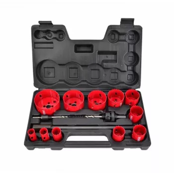 AWTOOLS AW49661 Bimetalowa piła otworowa 60 mm z zębami o zmiennym skoku do metalu, drewna, tworzyw sztucznych, płyt gipsowo-kartonowych i suchej zabudowy