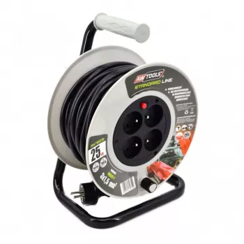 AWTOOLS AW70217 Przedłużacz 25m 4 gniazda IP44 3680W