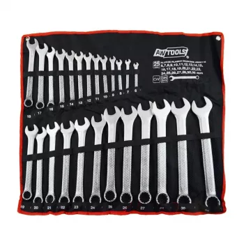 Zestaw kluczy płasko-oczkowych AWTOOLS 25 szt. 6mm-32mm