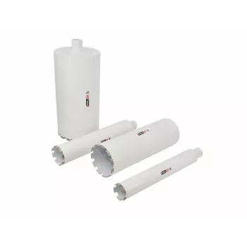 AWTOOLS Wiertło diamentowe koronowe 162 mm x 430 mm, gwint UNC 1 1/4 cala, segmenty zgrzewane laserowo do betonu, żelbetu, cegły, muru, kamienia, asfaltu