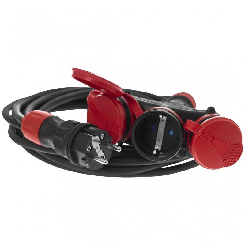AWTOOLS EXTREME Przedłużacz 10m 3x1.5mm² 3 gniazda IP54 16A/4000W