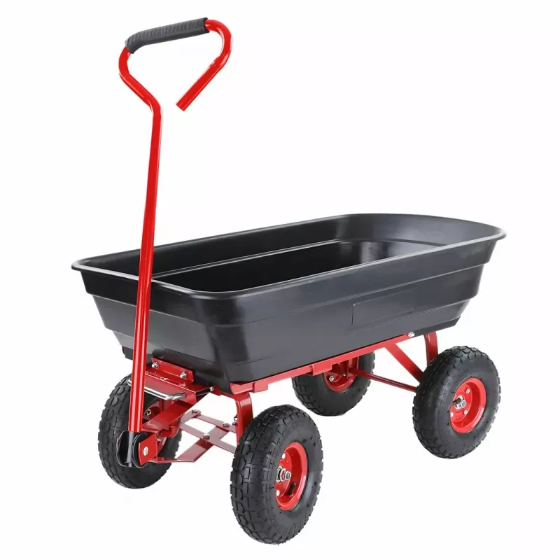AWTOOLS Wózek ogrodowy / wywrotka 4-kołowa 75L
