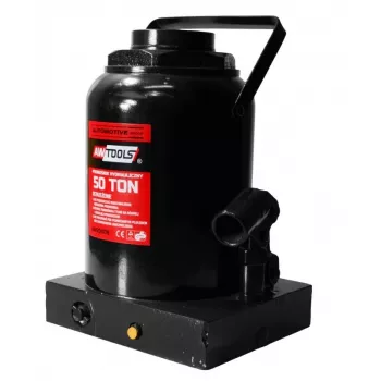 Podnośnik butelkowy hydrauliczny AWTOOLS 50 ton, zakres podnoszenia 300–480 mm, stal ciężka, zgodny z CE