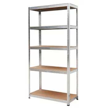 AWTOOLS Shelf Rack 5 Shelves 180x90x40 cm Load 250 kg per Shelf 5.0 mm Galvanized Steel