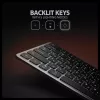 AXAGON HMC-KB-CRL Klawiatura USB-C z hubem 9-in-1, HDMI 4K, PD 100W, Gigabit Ethernet, czytnik kart, czarna