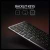 AXAGON HMC-KB-US Klawiatura USB-C z hubem 9-w-1, US QWERTY, 4K HDMI, Gigabit LAN, czytnik kart, 0.6m