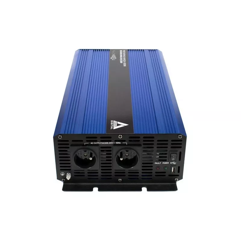 AZO Digital Przetwornica napięcia 24V DC na 230V AC z czystą sinusoidą 6000W IPS-6000S