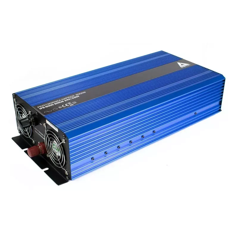 AZO Digital Przetwornica napięcia 24V DC na 230V AC z czystą sinusoidą 6000W IPS-6000S