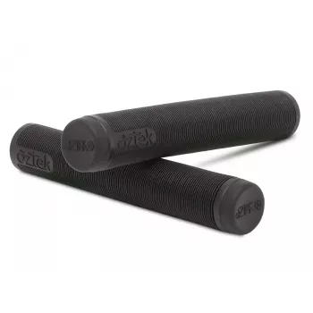 Aztek Lite Grips Ruby - TPR Żebrowane Chwyty do Hulajnogi z Zatyczkami (Para)