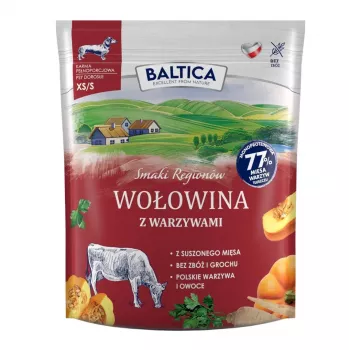 BA5 BALTICA Smaki Regionów Wołowina z Warzywami dla Małych Ras Mono Sucha Karma dla Psów 1kg