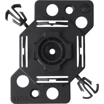 Bachmann 375.542 Jednomodułowa płytka montażowa 50x50 mm, czarna