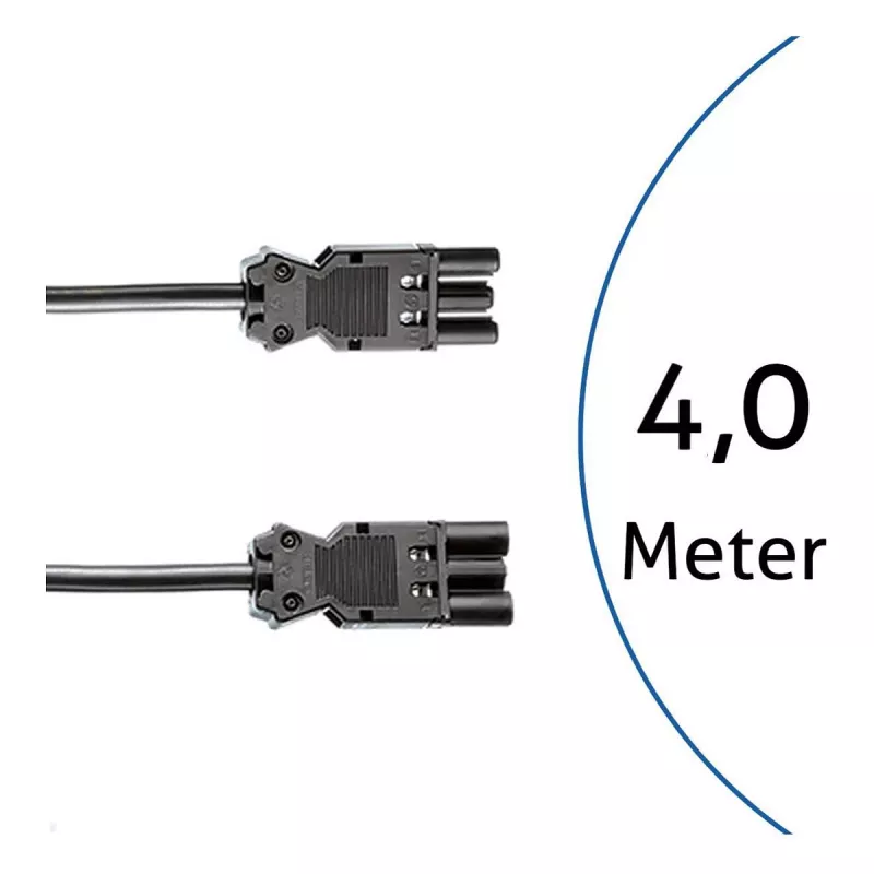 BACHMANN GST18i3 Przedłużacz zasilający 4m Czarny
