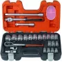 Bahco S240 24-częściowy zestaw nasadek z napędem 1/2 inch (10-32 mm)