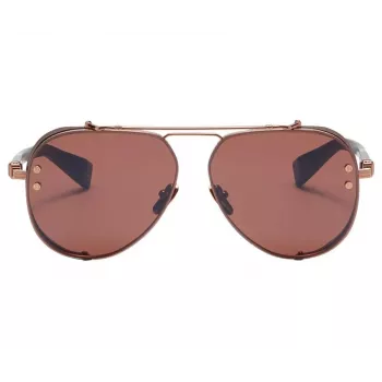 BALMAIN BPS-125E-62 Okulary przeciwsłoneczne pilot męskie Gunmetal Grey 62mm