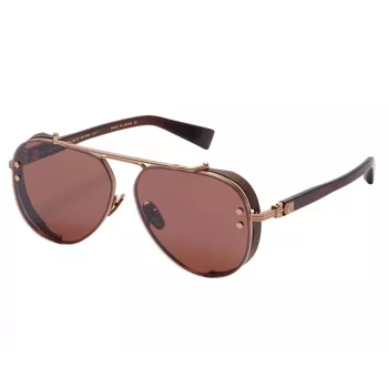 BALMAIN BPS-125E-62 Okulary przeciwsłoneczne pilot męskie Gunmetal Grey 62mm