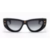 Okulary przeciwsłoneczne Balmain BPS-151A-55 damskie, czarny acetat, szare soczewki poliwęglanowe 55 mm