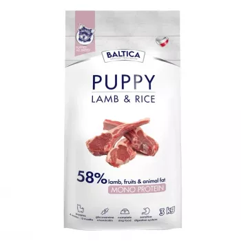 BALTICA Nutraceutic Puppy Jagnięcina z ryżem Mono Sucha karma dla psa 3 kg