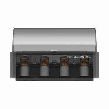 BambuLab AMS 2 Pro Automatyczny system materiałowy do drukarek 3D Bambu Lab, drukowanie wielokolorowe z 4 szpul, detekcja filamentu RFID, kontrola wilgotności, Czarny