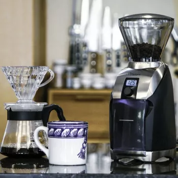 Baratza Virtuoso+ 70 W Młynek do Kawy ze Stożkowymi Żarnami Czarno-Srebrny