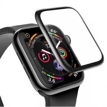 Baseus 0,23 mm zakrzywiony szklany ekran ochronny do Apple Watch 38 mm, czarny (SGAPWA4-C01)