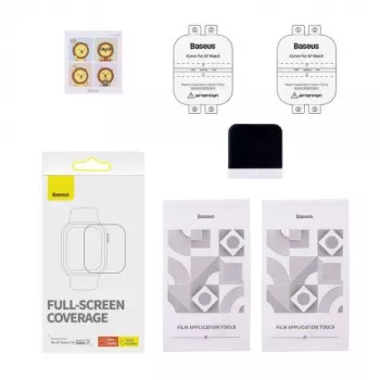Folia ochronna NanoCrystal Baseus 41mm do Apple Watch 7/8/9, 2 szt., przezroczysta