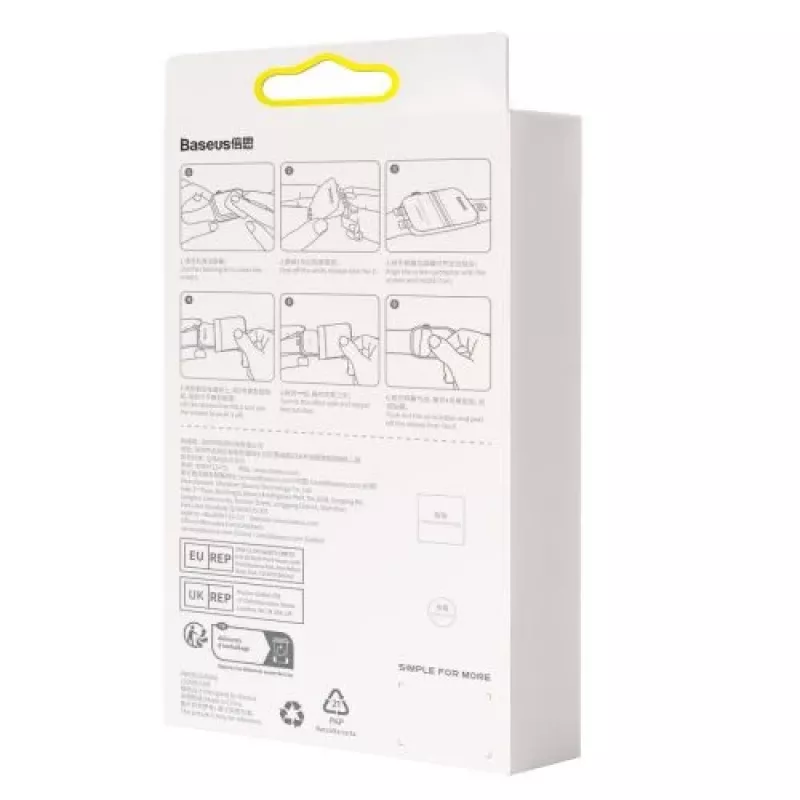 Folia ochronna NanoCrystal Baseus 41mm do Apple Watch 7/8/9, 2 szt., przezroczysta