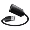 Baseus AirJoy Series Kabel przedłużacz USB 2.0 1.5m Czarny