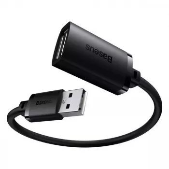 Baseus AirJoy Series Kabel przedłużacz USB 2.0 1.5m Czarny
