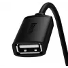 Baseus AirJoy Series Kabel przedłużacz USB 2.0 1.5m Czarny