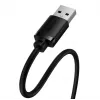 Baseus AirJoy Series Kabel przedłużacz USB 2.0 1.5m Czarny