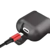 Baseus Apple 2in1 silikonowe etui ochronne z ładowarką bezprzewodową dla AirPods czarny