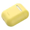 Baseus Apple Silica Series Ultra-cienka silikonowa obudowa ochronna do AirPods 1/2 Żółty