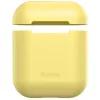 Baseus Apple Silica Series Ultra-cienka silikonowa obudowa ochronna do AirPods 1/2 Żółty