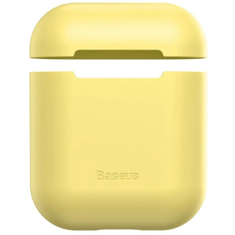 Baseus Apple Silica Series Ultra-cienka silikonowa obudowa ochronna do AirPods 1/2 Żółty